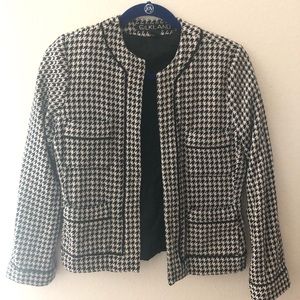 Vintage black and white checkered jacket